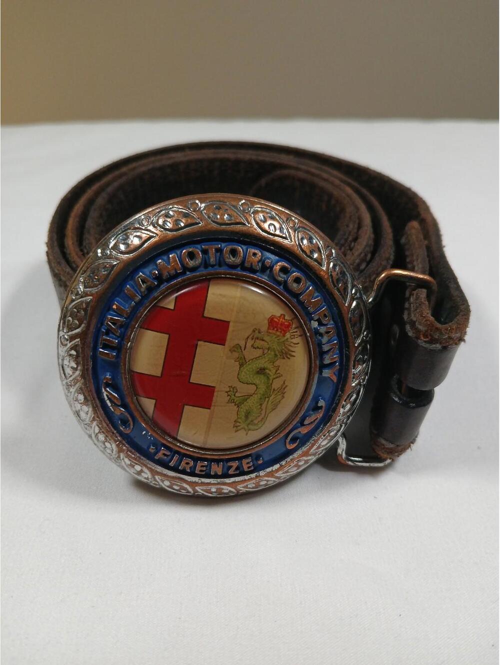 Bad Motor Company Belt Buckle and Belt Italia Motor Company